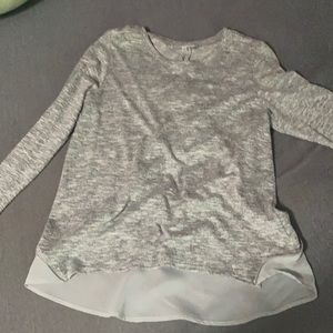 grey long sleeve